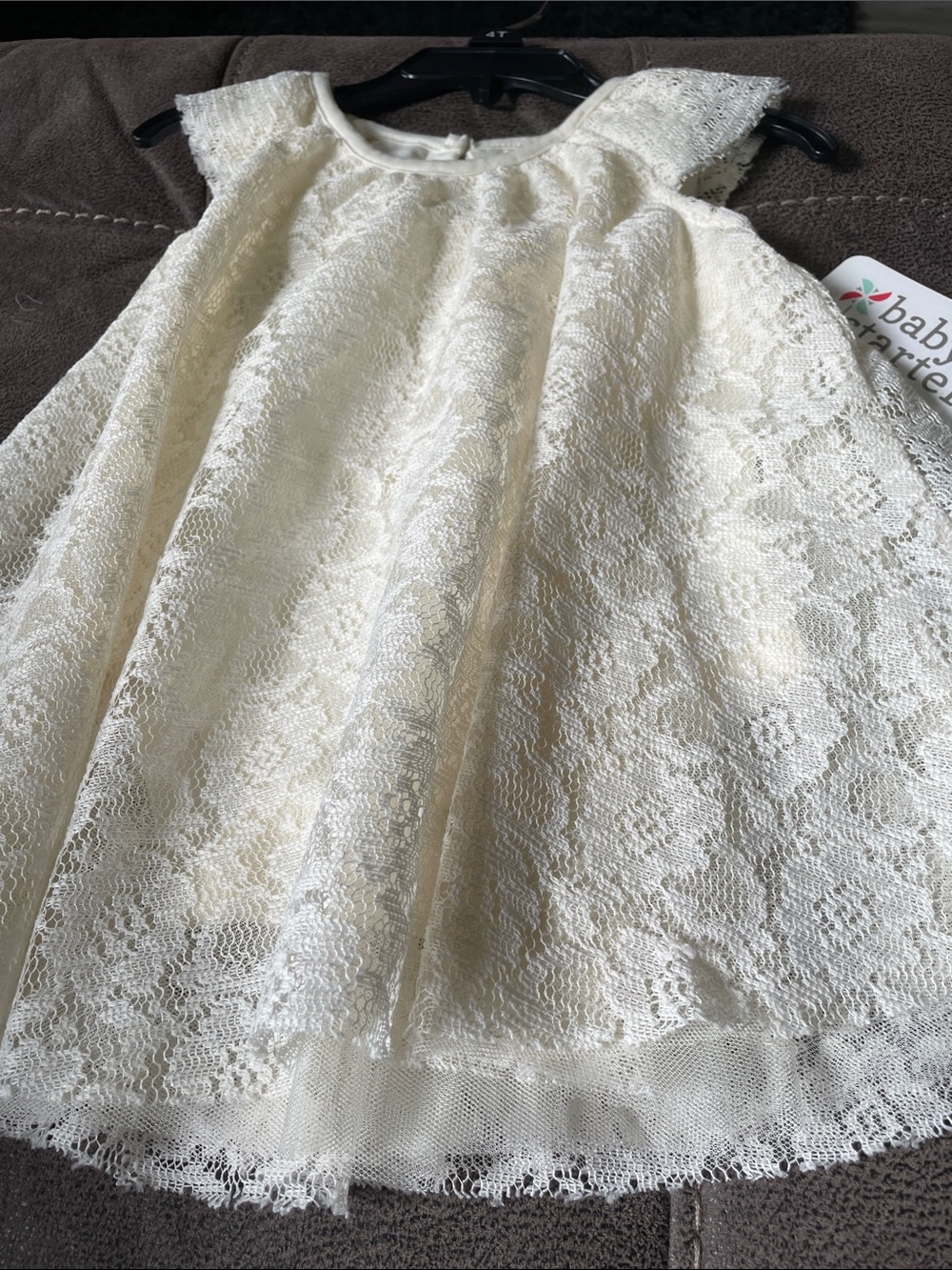 Baby Starters Ivory Lace Party Dress